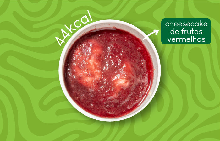 Ingredientes de Sobremesa de Cheesecake Frutas Vermelhas