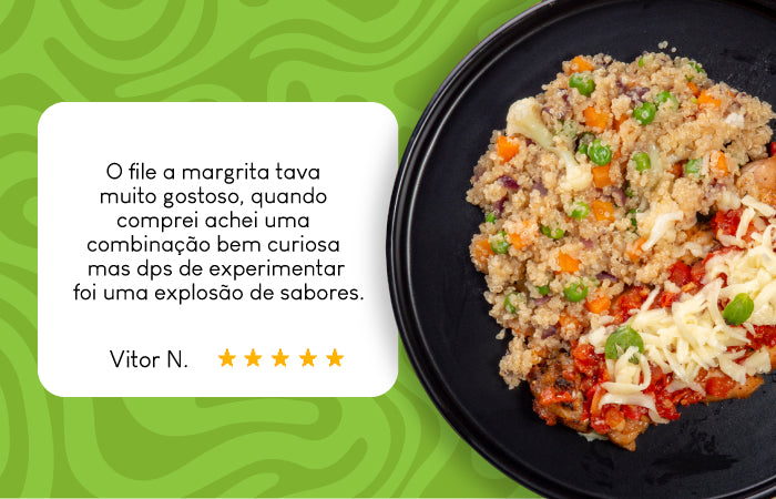 Avaliação da Refeição de Filé de sobrecoxa à marguerita e quinoa com legumes