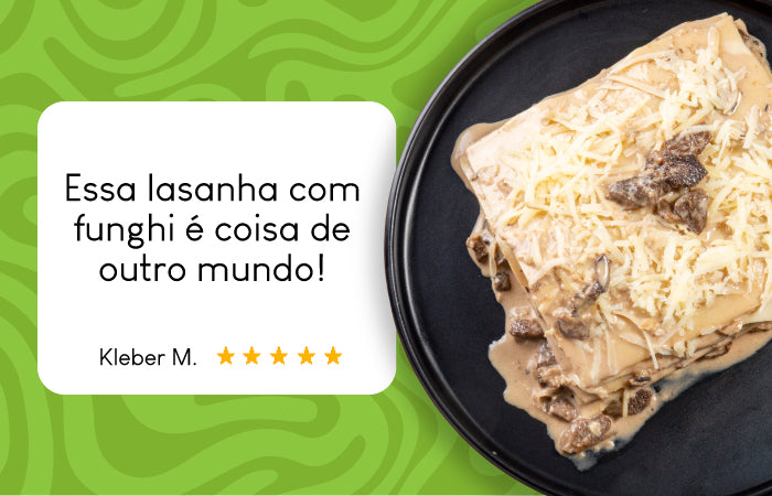 Avaliação da da Refeição de Lasanha com funghi