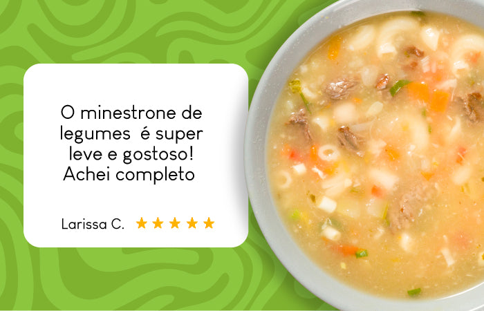 Avaliação do Caldo de minestrone de legumes