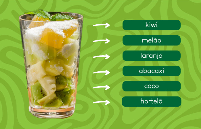 Ingredientes do Smoothie Tropical