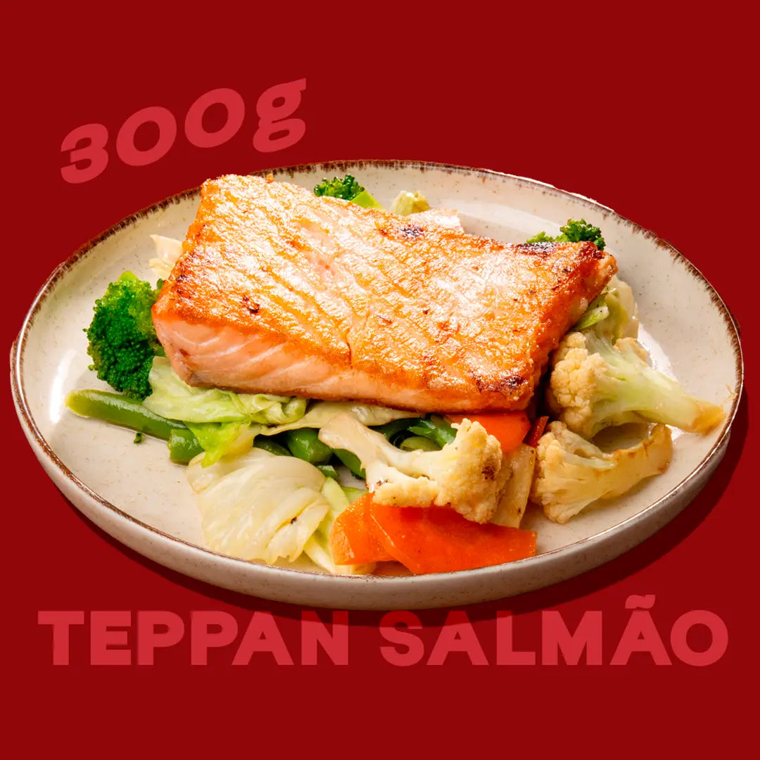 Teppan de salmão